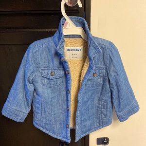 Unisex Old Navy Faux Fur Lined Jacket 6-12M